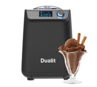 Dualit Ice Cream Maker & Frozen Dessert Maker, 5 Functions, Makes Ice Cream, Sorbet, Yoghurt, Gelato, Slushies and more! 1.2L Capacity - Large Ice Cream Maker - No Pre-Freeze - Mix-in lid