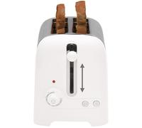 Dualit 2 Slice Lite Toaster | 1.1kW Toasts 60 Slices an Hour | Polished with High Gloss White Trim | Bagel & Defrost Settings | 36 mm Wide Slots | 26203