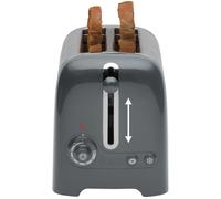 Dualit 2 Slice Lite Toaster | 1.1kW Toasts 60 Slices an Hour | Polished with High Gloss Grey Trim | Bagel & Defrost Settings | 36 mm Wide Slots | 26204