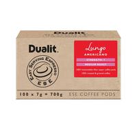 Dualit Lungo ESE Coffee Pods |100 Pack | 100 x 1 | 100 Servings of Premium Ground Caffeinated Coffee in Easy Serving Espresso Paper Pods | Lungo