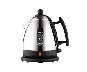 Dualit Mini Lite Kettle - 1L Mini Jug Kettle - Polished with Black Trim, High Gloss Finish - Fast Boiling - 2kW, Silver/Black