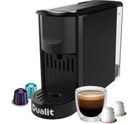 Dualit Coffee Pod Machine - One Touch Operation and Other Capsule Compatible - Barista style espresso at home - Automatic dose control - Programmable dosing memory - Automatic Shut-Off