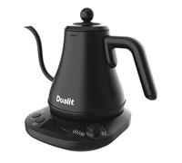 Dualit Pour Over Fast Boil Electric Kettle - Matt Black -Gooseneck Precision Spout - Digital Display Screen - Highly Energy Efficient 800ml Capacity - 72960