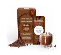Dualit Salted Caramel Chocolate Chunk Sachets - 10 Pack - 31g portions of pure chocolate chunks - Premium Belgian choc - Flakes for Hot Chocolate Makers & Milk Frothers