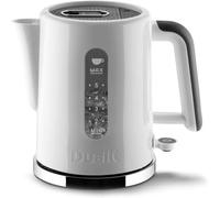 Dualit Studio Kettle | 1.5L 2.4KW Jug Kettle in White with Polished Trim | Dual Measuring Windows | Fast Boiling BPA Free | Patented Sure Pour Technology