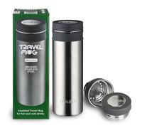 Dualit Travel Mug - 500ml Capacity - 5 Layer Insulation - Hot & Cold Beverages on The go - Leakproof Premium Sustainable Stainless Steel Travel Mug with Sip Barrier