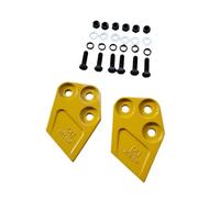 Dualoai 2 Pieces of Excavator, Trenching Accessories, Spare Parts, Practical Alloy, Side Teeth