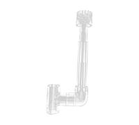 Dualoai Aquarium Skimmer, Oil Film Remover, Fish Tank, Efficient, Functional, Small Tank Oil Removal Kit, Transparent, Inner Dia 16mm