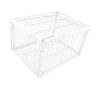 Dualoai Automatic Chicken Cage, Pigeon Cage, Iron, Easy Assembly, way Entry, Automatic, Heavy Duty, for Orchards, 4 Entrance