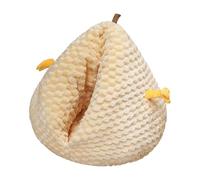 Dualoai Cat Bed Cave Self-Contained Soft Padded Nest Chicken Shape Convertible Function Suitable for Small Pets And Home, yellow