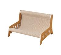 Dualoai Cat Sisal Chair,Elevated Cat Bed,Wooden Frame Cat Scratching Board Cat Sofas and Chair Cat Hammock Bed for Dog Kitten Kitty, XXL