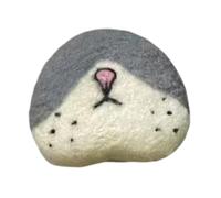 Dualoai Cat Whiskers Holder in The Shape of A Nose, Pet Whiskers Holder, Compact, Decorative And Simple Decorative Object to Remember Pets, Suitable for, gray white