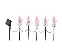 Dualoai Christmas Path Lighting, Solar Powered, Landscape, Solar Light, Solar Walkway Lighting for The Backyard, pink
