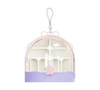 Dualoai Compact Butterfly Habitat for Small Animals with Carry Handle And Incubator Sections, Purple
