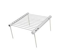 Dualoai Detachable Rack Cooking Equipment, Stable Easy to Carry Campfire Cooking Stand Holder for Hiking, Camping, Picnic, BBQ