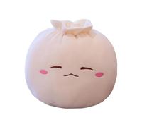 Dualoai Dumpling Pillow Bao Bun Stuffed Stuffed Throw Pillow Toy for Car, Style A