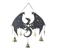 Dualoai Halloween Wind Chime, Wind Chime, Scary, Stylish, Collectible, Halloween, Animal Wind Bell Metal for Window, Yard, Garden, Dragon