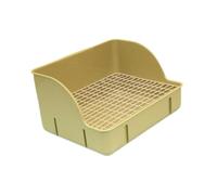 Dualoai Litter Box for Rabbits, Pet Toilet Tray, Corner Potty Solution for Chinchillas And Small Rodents, Green