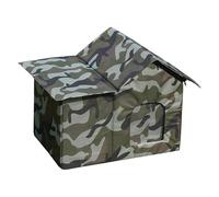 Dualoai Outdoor Stray Cat House Premium Weatherproof for Backyard Lawn Courtyard