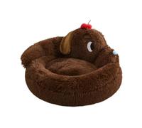 Dualoai Plush Cushion Bed Pet Self Warming Bed, Pet Cat Nest Dog Cat Bed for Pomeranian Cats Puppy, L