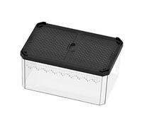 Dualoai Reptile Enclosure, Terrarium, Transparent, Professional, Stable Habitat, Cage, Feeding Box for Scorpions, Hermit Crabs, Geckos, Turtles, M