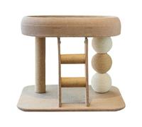 Dualoai Small Cat Tree with Perch Bed Scratching Post Pet Gift Cat Scratcher