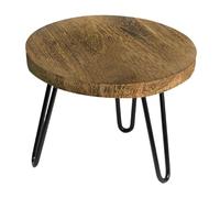 Dualoai Wood Plant Stand End Table Rustic Flower Pot Holder for Home Garden Office
