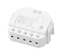 DualR3 Lite 2-Way WiFi Switch Module for Roller Blinds & Tubular Motors - 100-240V AC, 10-240W Motor Load, PC VO Housing, DIN-(Dual R3 Lite)