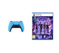 DualSense Starlight Blue Wireless Controller (PS5) + Gotham Knights (PS5)