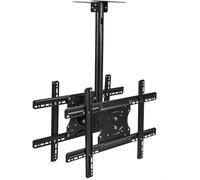 DualSidCeiling TV Mount Bracket for 3275 Inch Flat Screen TVsAdjustable Folding TV Holder Sturdy Design Ideal for Home & Office Use