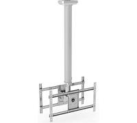 DualSided Floating TV Stand MultiFunctional Ceiling Mount for 3265 inch TVs Adjustable Tilt & Swivel TV Bracket for BacktoBack Display.