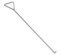 DUANGYMM lifting hooks, Stainless Lifters Versatile Cover Lift, Stainless Steel Manhole Hook Lift Keys Multiple Sizes Ø: 0.8 cm(H: 40 cm(15 3/4") Ø: 1 cm(3/8"))