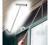 DUANGYMM lifting hooks, Stainless Lifters Versatile Cover Lift, T Handle Manhole Hook For Sewer Lids Shutter Doors 38-90 cm(60 cm(23 5/8"))