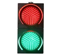 DUANHOZ 12" LED Traffic Light - Red/Green Stop & Go Indicator - Road Sign Warning Light for Industrial Loading Dock, Toll Stations & Parking Lanes (DC12V)