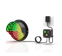 DUANHOZ 3-in-1 LED Loading Dock Traffic Light - Red/Green/Yellow Signal, Wall Mounted Bay Light with Button Control, Plug & Play, 125mm/5in Industrial Safety Indicator