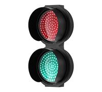 DUANHOZ 300mm Waterproof LED Traffic Light - 12" Signal Light for Garage, Road, Dock - Dual & Triple Module - DC12V, DC24V, AC220V - Ideal for Decoration & Safety