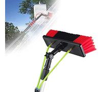 DUANHOZ 5-12m Window Cleaning Pole Water Fed Telescopic Brush Extendable Cleaner Conservatory Room Cleaning Photovoltaic And Solar Panels / 5m Rod / 30cm Brush Head