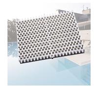 DUANHOZ 6pcs Swimming Pool Drain Grate Set - 30x100CM Splicable PP Plastic Overflow Grating Mats for Indoor/Outdoor, Perfect for Bathrooms & Patios
