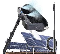 DUANHOZ 7.5-3.5m Telescopic Water Fed Pole with Automatic Roller Brush - 60cm Cleaning Width, Window Solar Panel Cleaning Kit with 10m Hose, Dry/Wet Cleaning, 5.5m Mains Version.
