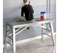 DUANHOZ Adjustable Work Platform, Portable Folding Work Platform Scaffolding 5-Speed Height Adjustable Home Engineering Workbench-No, Ladders Work Platform,A-200 * 30
