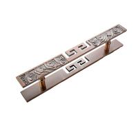 DUANHOZ Chinese Style Red Antique Brass Door Pull Handle Double Sided Residential Hardware for Single Door (Size: 150X110cm/59.1" X43.3")