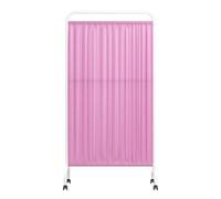 DUANHOZ Foldable Privacy Screen, 6ft High Temporary Wall Divider for Ward, Salon, or Room, Space-Saving Iron Frame Partition