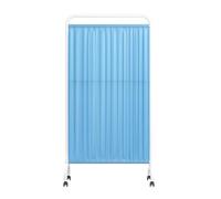 DUANHOZ Foldable Privacy Screen, 6ft High Temporary Wall Divider for Ward, Salon, or Room, Space-Saving Iron Frame Partition