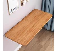 DUANHOZ Foldable Wall Mounted Workbench Space Saving Drop Down Table for Small Spaces Easy Installation Golden Oak Finish 70x50cm (28x20in)