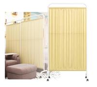 DUANHOZ Folding Medical Privacy Screen, Freestanding Room Divider, 6ft High Temporary Privacy Fence for Hospitals, Offices, and Beauty Salons