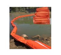 DUANHOZ Interception BarrierFloating PVC Tube Flood Barrier - Folding, Heavy-Duty for Water Diversion, Oil Spill Containment & Debris Control | Portable & Reusable (49ft/150