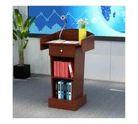 DUANHOZ Lectern Podium Stand, Podium，Lectern Podium，Podium Stand，Multi Function Pulpit，Lectern Stand Wooden，Pulpit For Churches，Floor Standing Customer Reception，Suitable For Cla