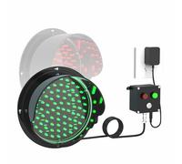 DUANHOZ LED Loading Dock Traffic Lights for Mounting Inside and Outside, AC110-240V, Industrial Signal Stop Go Light with Button Control, Plug & Play