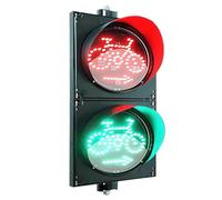 DUANHOZ LED Traffic Light 200mm Red/Green Stop & Go Light with Built-in Controller, Adjustable Timing, Dock Bay Indicator Warning Light (DC 24V) for Enhanced Safety