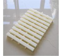 DUANHOZ Plastic Pool Grating, 20CM White Swimming Pool Gutter Grate, 4 PCS Outlet Drain Cover, Heavy-Du Grating for Road and Pool Soluts